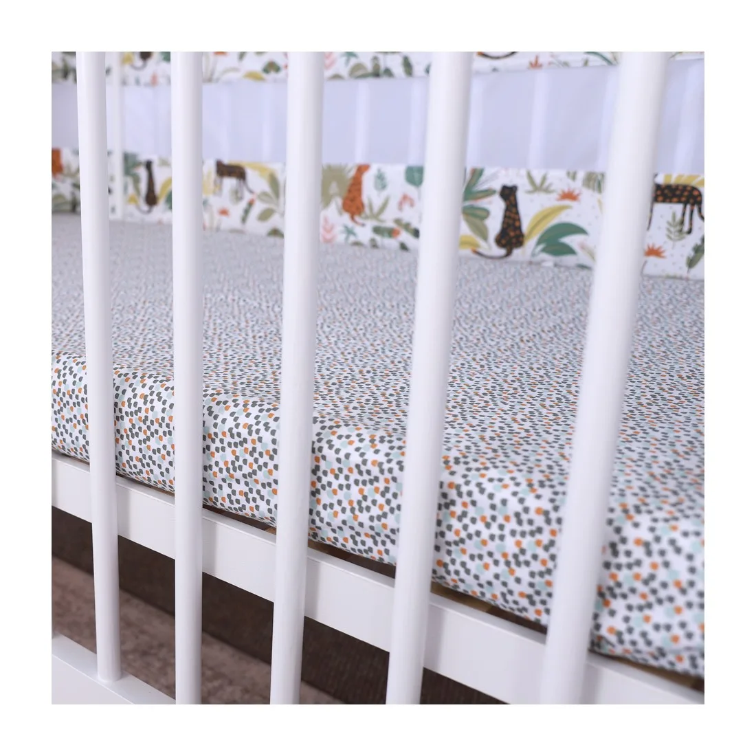 Σεντόνι με λάστιχο 120x60 εκ «Γατόπαρδοι»